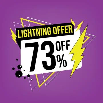 Lightning offer, 73 off. Stock Illustration