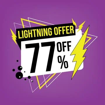 Lightning offer, 77 off. Stock Illustration