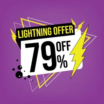 Lightning offer, 79 off. Stock Illustration