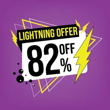 Lightning offer, 82 off. Stock Illustration