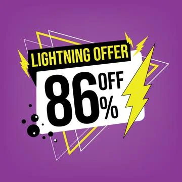Lightning offer, 86 off. Stock Illustration