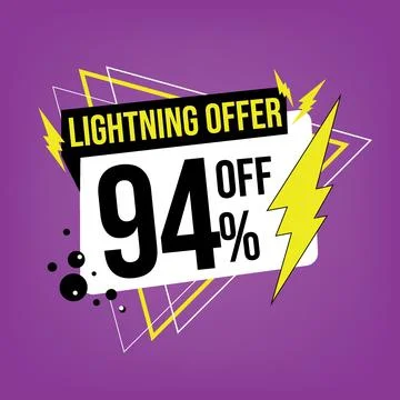 Lightning offer, 94 off. Stock Illustration