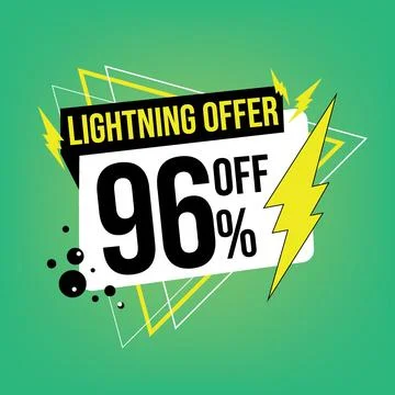 Lightning offer, 96 off. Stock Illustration