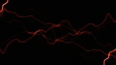 Lightning Red on a Black Background | Stock Video | Pond5
