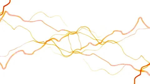 Lightning Orange on a White Background Stock Footage 145929263