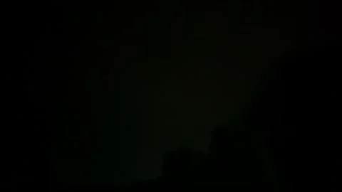 Lightning - outline of house - Thunder Storm Stock Footage 202286058