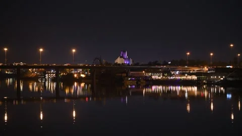 Lightning over Baghdad Stock Footage 280875036