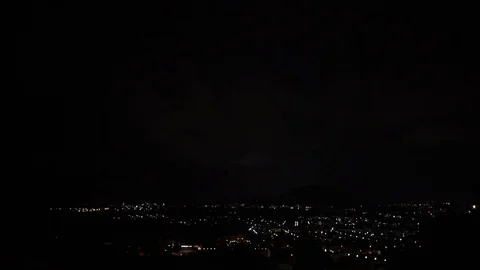 Lightning Over Monkey Hill, Phuket Stock Footage 85363077