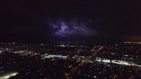 Lightning Over Water Video stock 56630029