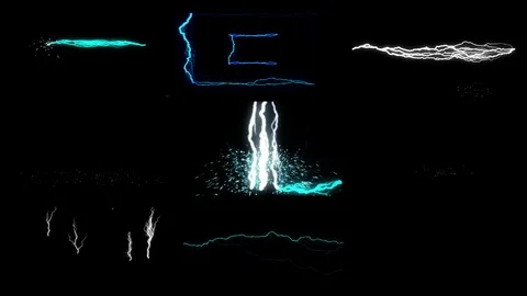 Lightning pack Stock Footage 103196573