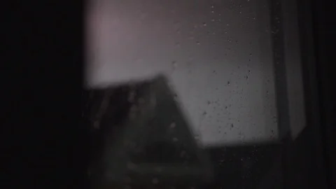 Lightning package 4 | Lightning outside a dark dramatic rainy window Stock Footage 115602422