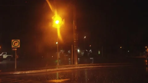 Lightning in a parking lot 스톡 동영상 130880940