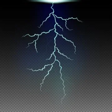 Lightning pattern in the black sky イラスト素材