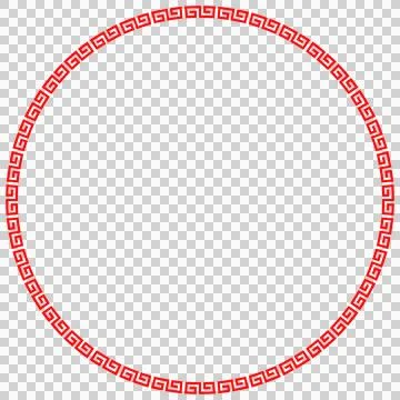 Lightning pattern, Chinese concept swirl circular frame background イラスト素材