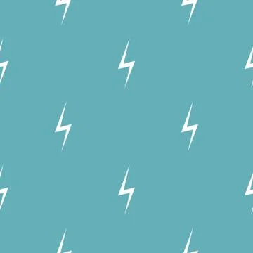 Lightning pattern seamless blue Stock Illustration