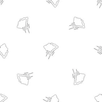 Lightning pattern seamless Illustrazione stock