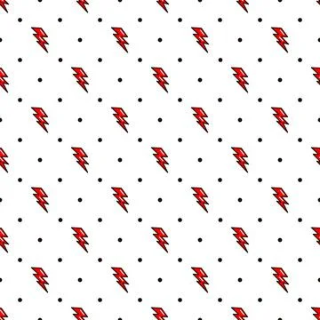 Lightning pattern.Lightning in the oldschool style 스톡 일러스트