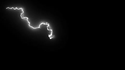 Lightning power overlay on green screen, Electric lightning, bolt strikes Stock Footage 334991265