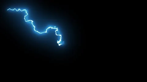 Lightning power overlay on green screen, Electric lightning, bolt strikes Vídeos de archivo 334991305