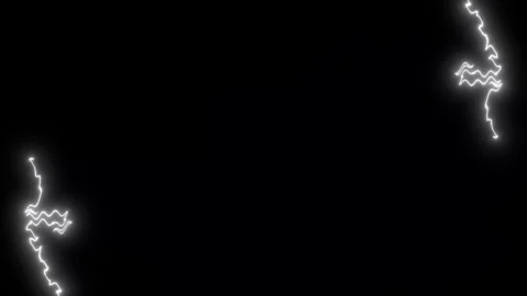 Lightning Purple Storm Overlay with Night Sky Flashes on Black Background 4K Stock Footage 341668352