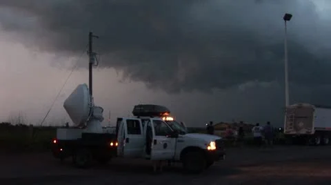 Lightning radar truck Video stock 12573426