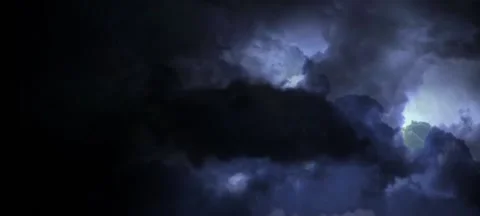 Lightning Rain At Night 30s 動画素材 232979190