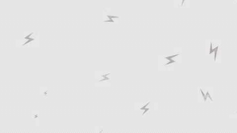 Lightning retro transition. Animation elements are white. Transparent background Stock Footage 146810487