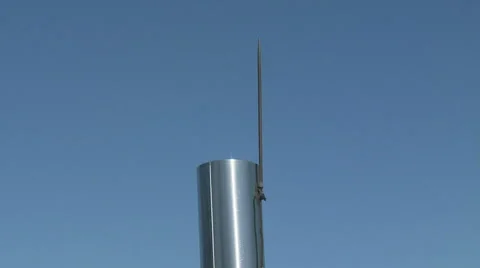 Lightning Rod Close Up Stock Footage 54711858