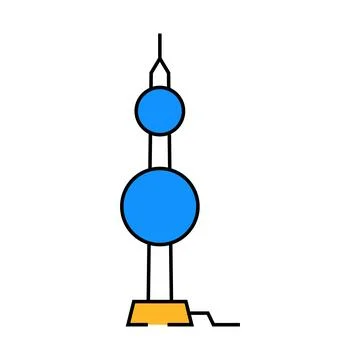Lightning rod electrical engineer icon color illustration イラスト素材