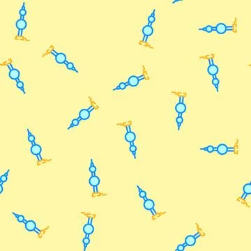 Lightning rod electrical engineer vector seamless pattern Stock Illustration