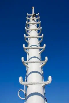 Lightning rod on ship Stock Photos