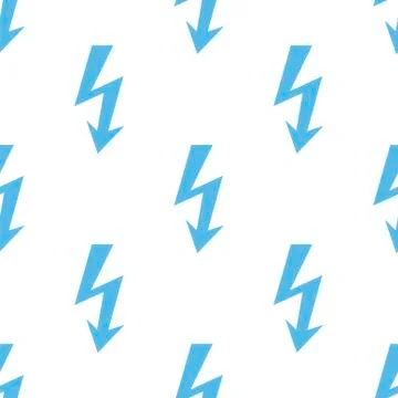 Lightning seamless pattern Illustrazione stock