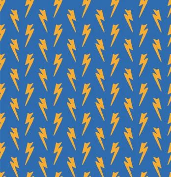Lightning seamless pattern Stock Illustration