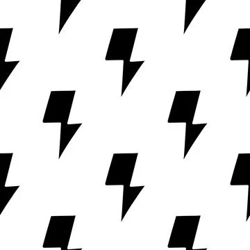Lightning seamless pattern Stock Illustration