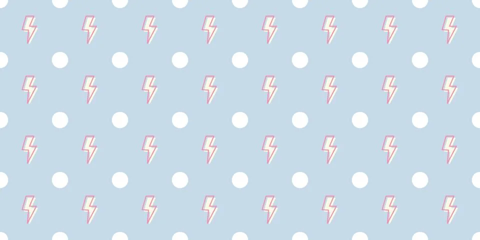 Lightning seamless pattern vector background Stock Illustration