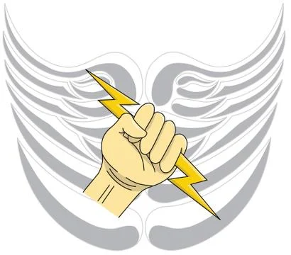 Lightning Shield Stock Illustration