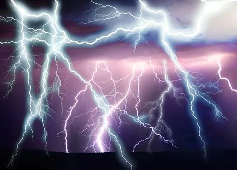 Lightning showdown Illustrazione stock
