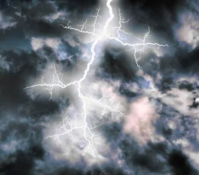 Lightning showdown Stock-Illustration