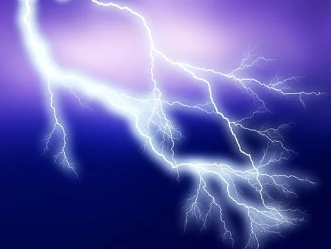 Lightning showdown 스톡 일러스트