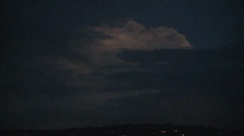 Lightning in sky Stock Footage 39296431