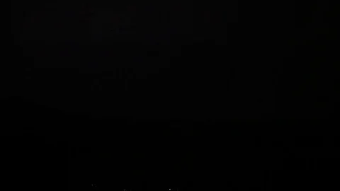Lightning in the sky over the mountains in Montenegro Stock Footage