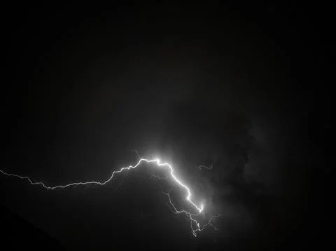 Lightning in the sky Stock Photos