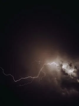 Lightning in the sky Stock Photos