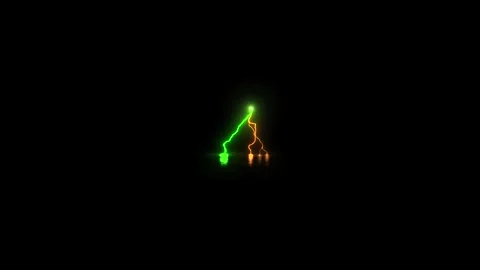Lightning sky storm thunderbolt night background. Vidéo 336859168