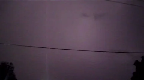 Lightning in the sky thunderstorm Video stock 40734817