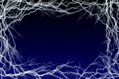 Lightning Sparks Frame Stock Illustration