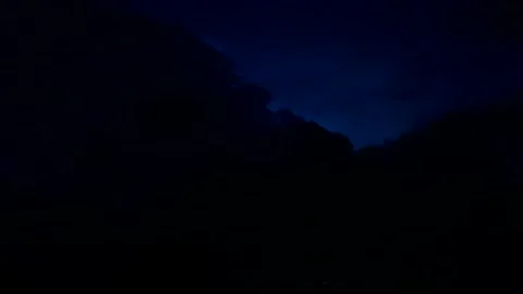 Lightning Stike at Mount Kinabalu 1 Stock Footage 204136691