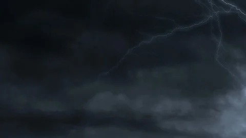 Lightning Storm Animation Background Video stock 91301792
