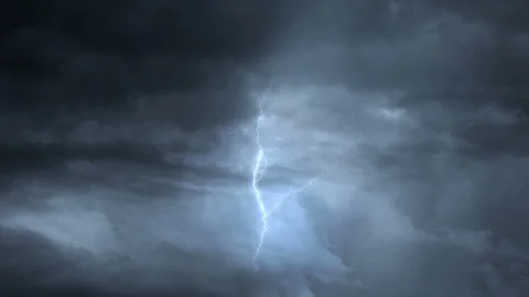 Lightning Storm Background 库存影片 91288455