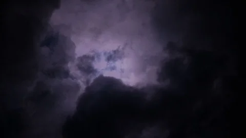 Lightning Storm Background Video stock 100425289